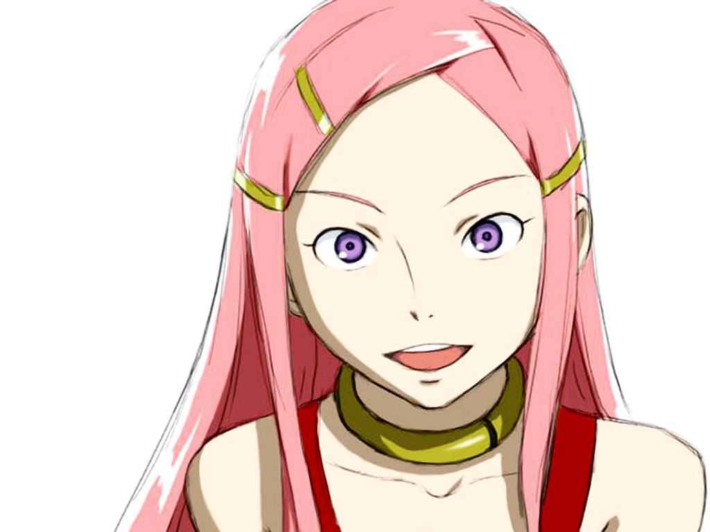 anemone (eureka seven), eureka seven, eureka seven (series), 00s, 1girl, female focus, open mouth, pink hair, purple eyes, solo