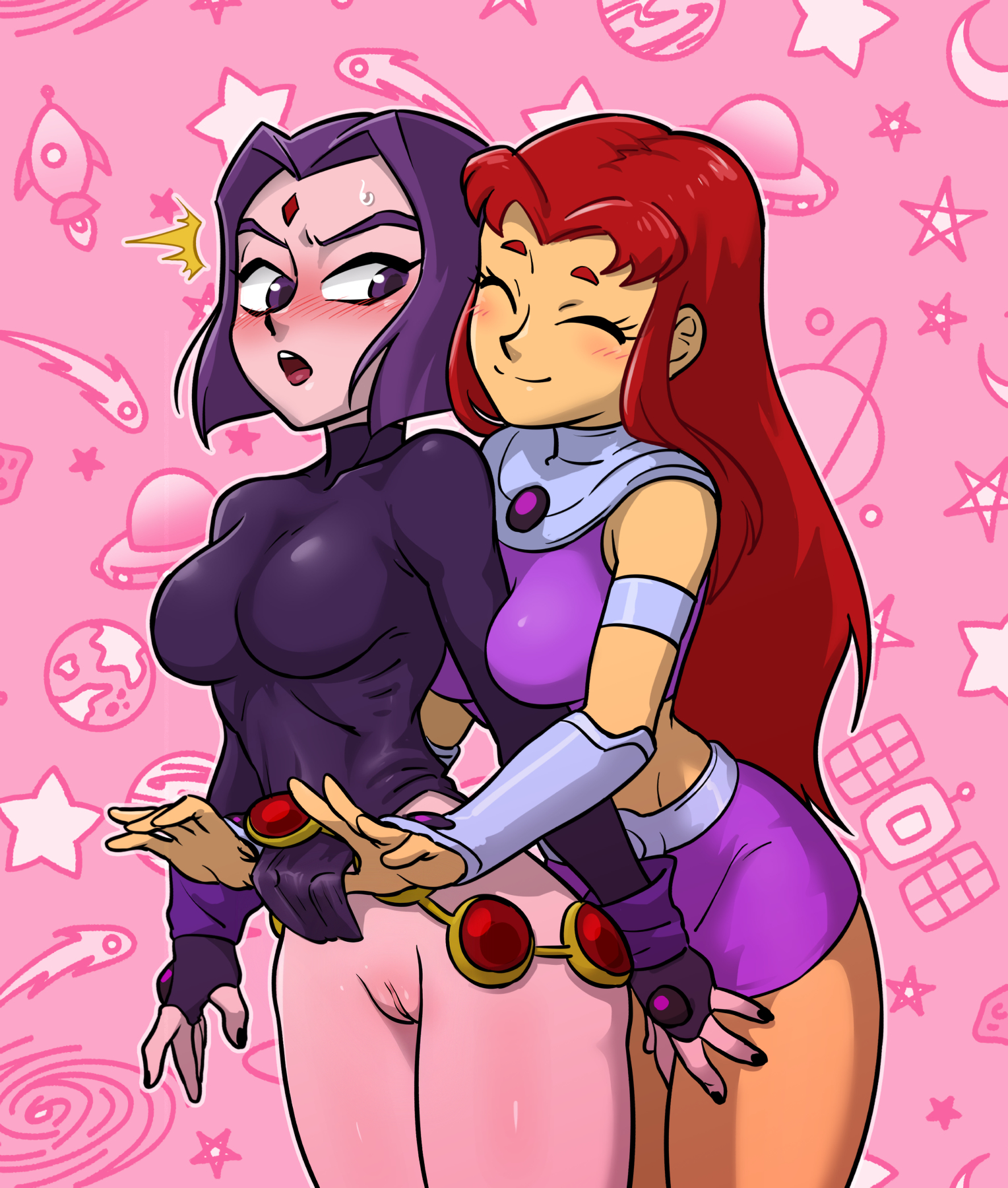 Rule34 – If it exists, there is porn of it / rachel roth, raven (dc), starfire / 8644169