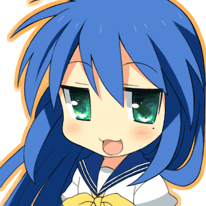 jimeko, izumi konata, lucky star, lowres, 00s, 1girl, :d, ahoge, blue hair, blush, bow, bowtie, female focus, green eyes, looking at viewer, mole, mole under eye, open mouth, portrait, sailor collar, school uniform, serafuku, shirt, smile, solo, upper body, white shirt, yellow bow, yellow bowtie