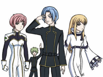 c.c., kouno tooru, kururugi suzaku, lelouch vi britannia, shihoudani yuujirou, yutaka mikoto, code geass, princess princess, lowres, 4boys, c.c. (cosplay), cosplay, kururugi suzaku (cosplay), lelouch vi britannia (cosplay), male focus, multiple boys