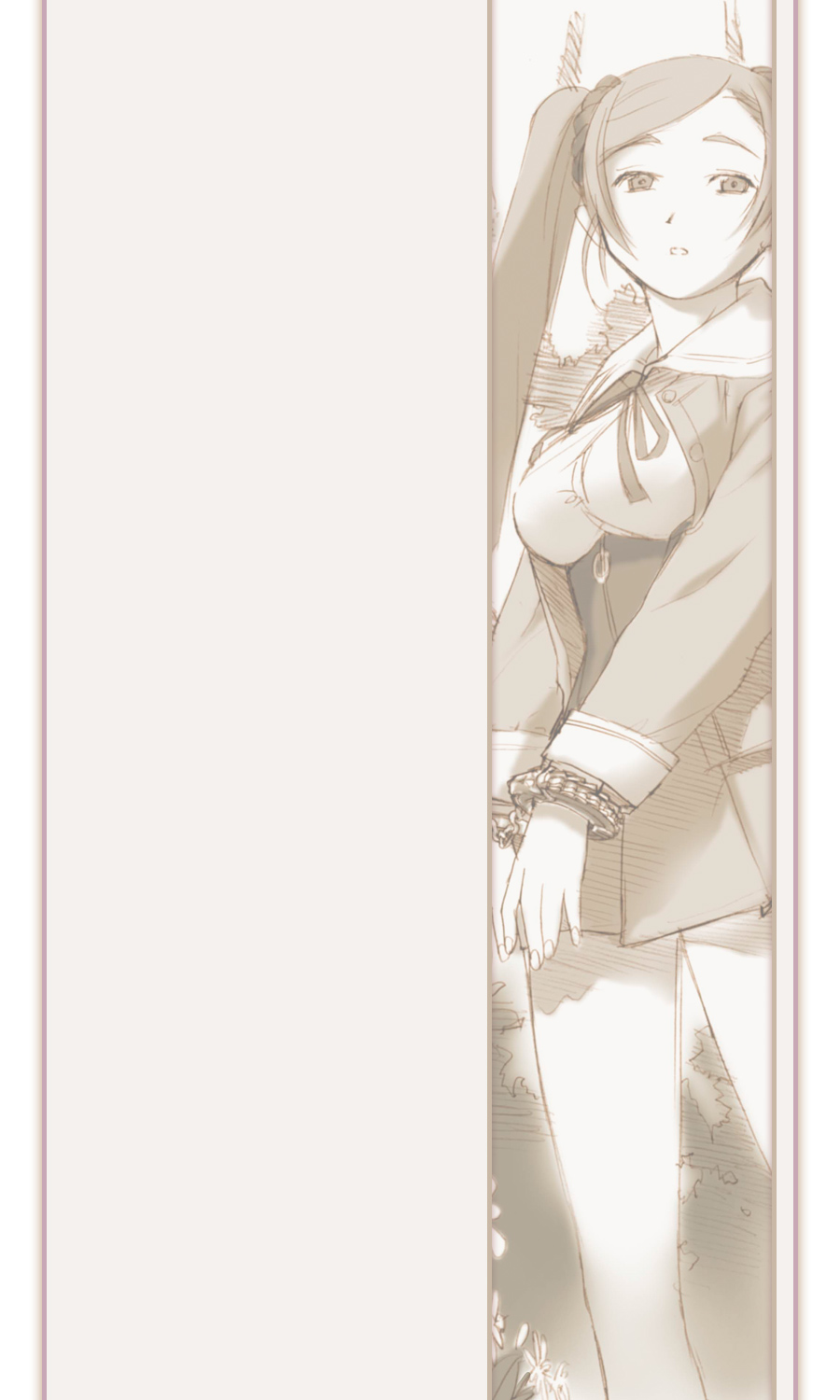kagura mayo, my-hime, my-hime destiny, highres, 00s, 1girl, cuffs, female focus, handcuffs, monochrome, pink theme, solo