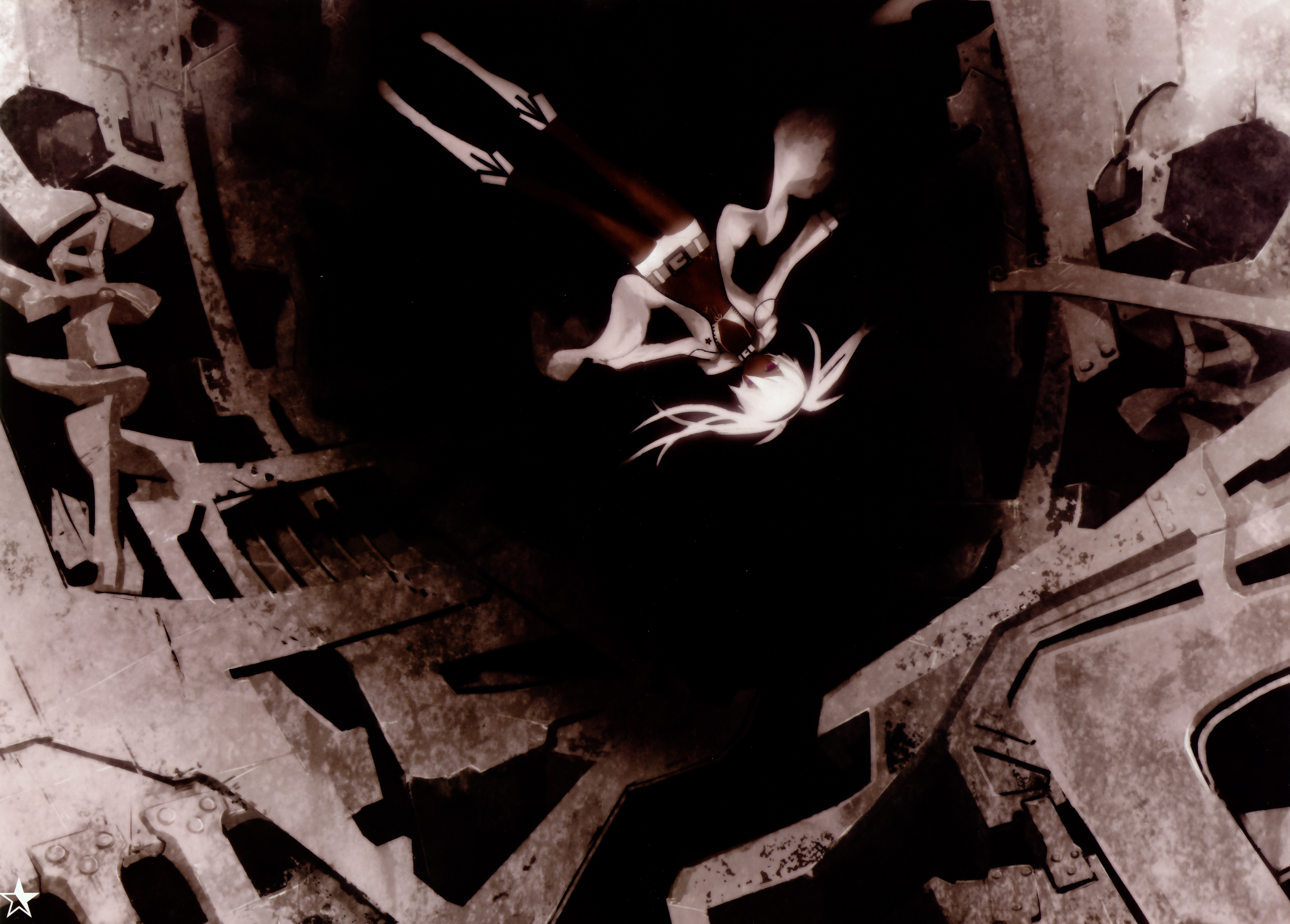 Rule34 – If it exists, there is porn of it / huke, black rock shooter (character), white rock shooter / 50123