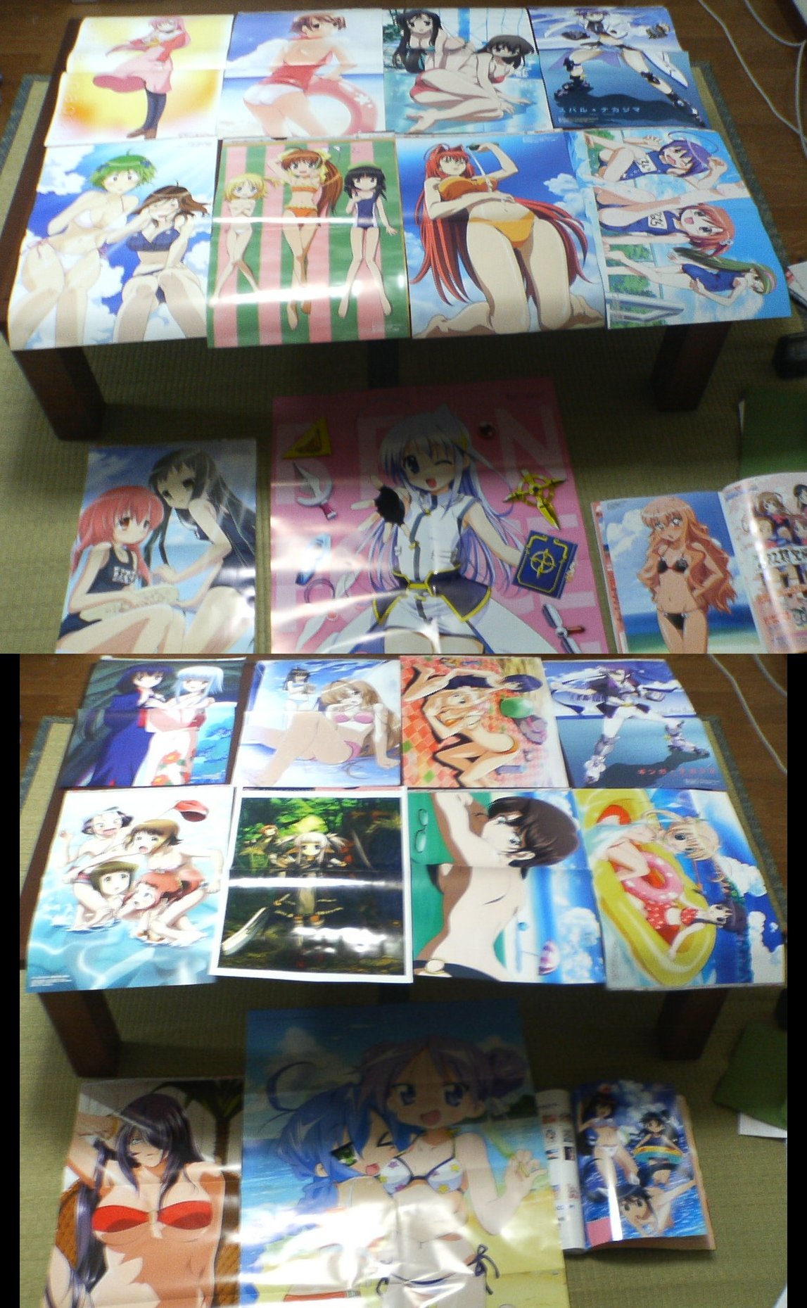 aono atsushi, gotou junji, horiuchi hiroyuki, horiuchi osamu, kirihara izumi, nishino rei, nishio kouhaku, okuda yasuhiro, asai mugi, corticarte apa lagranges, ginga nakajima, katsura hinagiku, katsura kotonoha, kitano sora, kuroi sumi, nijihara ink, ninagawa amuro, osana najimi (doujin work), saionji sekai, shiratori arisu, shizuoka mirei, subaru nakajima, tsuyuri (doujin work), doujin work, hayate no gotoku!, hitohira, kenkou zenrakei suieibu umishou, lyrical nanoha, mahou shoujo lyrical nanoha strikers, megami magazine, moetan, school days, shinkyoku soukai polyphonica, breast hold, messy, highres, non-web source, official art, photo (medium), scan, 00s, 6+girls, adjusting clothes, adjusting swimsuit, age difference, aged up, ahoge, armor, ass, bandeau, barefoot, beach, beret, bikini, blurry, bodysuit, breast rest, breasts, chain-link fence, cityscape, cleavage, cloud, covering privates, crease, dress, feet, fence, fingerless gloves, flat chest, frilled bikini, frills, gauntlets, glasses, gloves, hair intakes, hair ornament, hairband, halterneck, hat, inline skates, innertube, large breasts, loli, long hair, lotion, magical girl, multiple girls, name tag, outdoors, pen, ponytail, pool, poolside, pouring, roller skates, school swimsuit, school uniform, serafuku, short hair, short twintails, side-tie bikini bottom, side ponytail, skates, sky, soaking feet, splashing, string bikini, sunscreen, swim ring, swimsuit, tatami, thighhighs, topfreedom, topless female, towel, twintails, very long hair, water, wet, x hair ornament