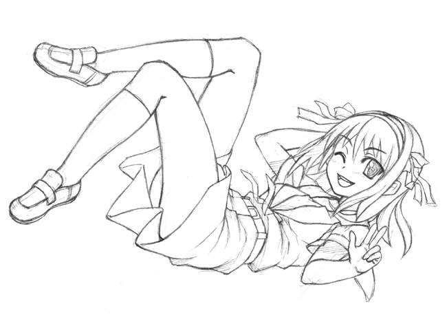 oryo (oryo04), suzumiya haruhi, suzumiya haruhi no yuuutsu, 00s, greyscale, monochrome, school uniform, serafuku, solo
