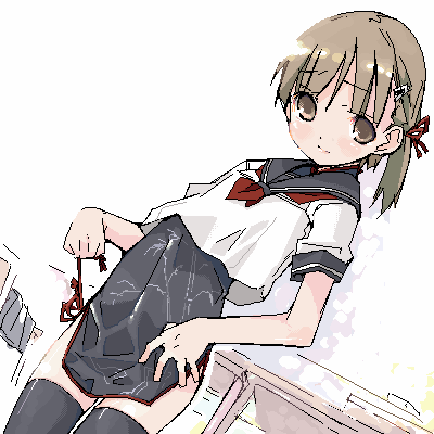 aka ume, original, lowres, 1girl, china dress, chinese clothes, dress, female focus, school uniform, serafuku, solo, thighhighs, zettai ryouiki