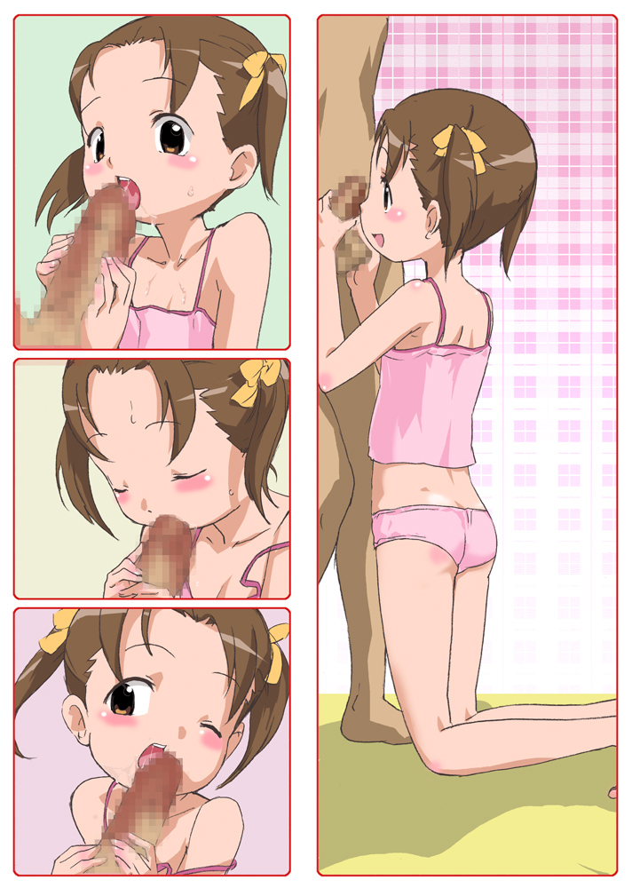 irakozu, matsuoka miu, ichigo mashimaro, camisole, censored, fellatio, loli, oral, panties, penis, underwear