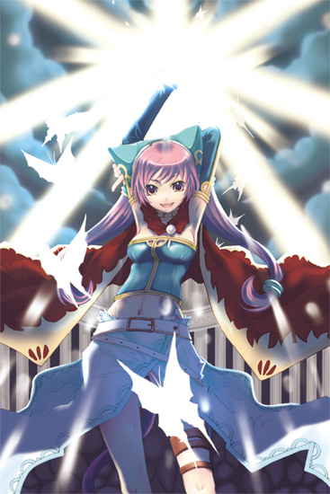 sakurai unan, animal ears, bug, butterfly, cat ears, insect, solo, twintails