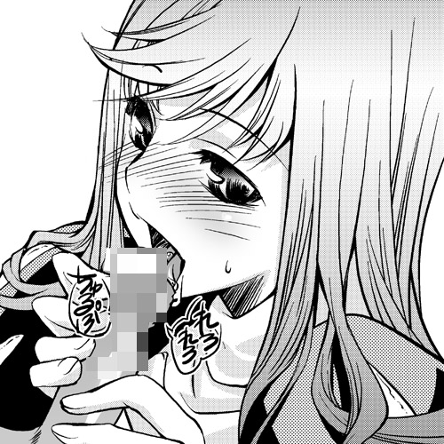 thomasz, lowres, 1girl, fellatio, greyscale, monochrome, mosaic censoring, oral, penis, solo focus
