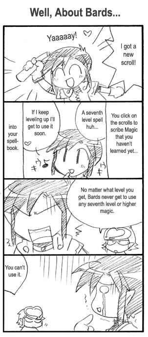 baldur's gate, tagme, translated, 4koma, animification, comic, english text, greyscale, monochrome