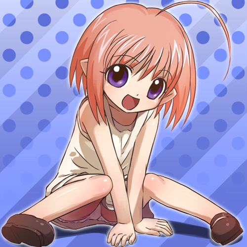 haruyama kazunori, kururu (binzume yousei), kururu (bottle fairy), binzume yousei, lowres, 00s, 1girl, female focus, mary janes, panties, pantyshot, shoes, solo, underwear