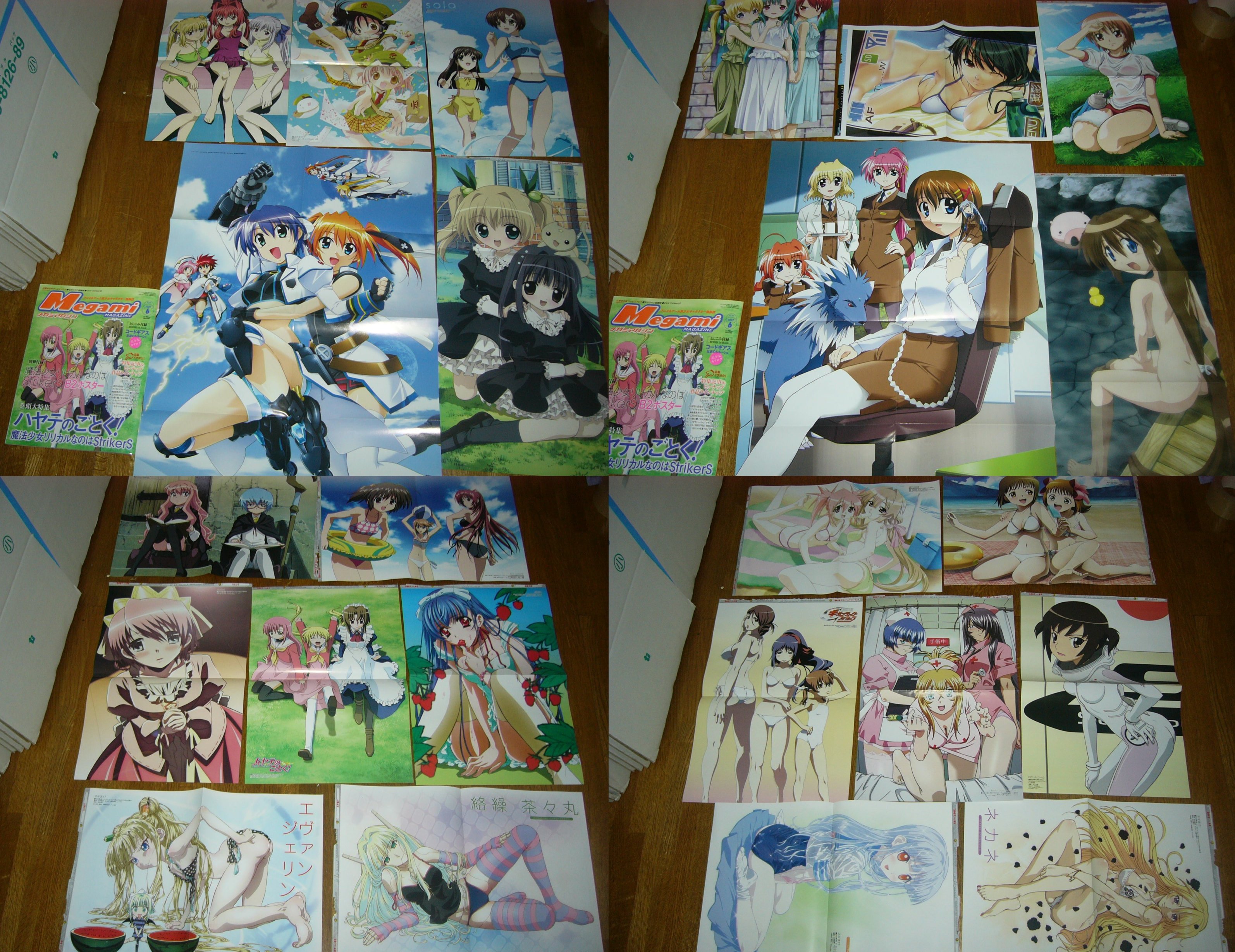 fujii masahiro, gotou keiji, hanai hirokazu, hara yumiko, horiuchi hiroyuki, horiuchi osamu, hosoda naoto, inayoshi asako, ino (magloid), koga makoto, konno hinako, miura kaoru, miyazawa tsutomu, morita kazuaki, nishida asako, okuda yasuhiro, ooshita kyuuma, oota kazuhiro, sugiyama nobuhiro, yanagisawa masahide, yoshida yuuko (animator), aisaka sayo, amami haruka, amano utsumi, asai mugi, caro ru lushe, chachazero, corticarte apa lagranges, edomae lunar, erio mondial, evangeline a.k. mcdowell, fate testarossa, hagiwara yukiho, hanazono karin, hayama kotono, hijiri misaki, ishizuki koyori, ishizuki mana, kamishiro mana, kan'u unchou, karakuri chachamaru, katsura hinagiku, kawakabe momoka, komaki manaka, kousaka tamaki, kujou himeka, lee chau yan, louise francoise le blanc de la valliere, maria (hayate no gotoku!), morita yukari, nekane springfield, ryomou shimei, sanzen'in nagi, sawaki rinna, seto sun, shamal, shii-chan, shirafuji natsuki, signum, sonsaku hakufu, subaru nakajima, suzu (nagasarete airantou), tabitha (zero no tsukaima), takamachi nanoha, teana lanster, tonkatsu (nagasarete airantou), vita (nanoha), yagami hayate, yugiri perserte, yugiri princesca, yuzuhara konomi, zafira, girl's avenue, hayate no gotoku!, hitohira, idolmaster, idolmaster xenoglossia, ikkitousen, ikkitousen dragon destiny, kamichama karin, kishin taisen gigantic formula, kono aozora ni yakusoku wo, lyrical nanoha, mahou no onnanoko chami chako-chan, mahou sensei negima!, mahou shoujo lyrical nanoha strikers, megami magazine, nagasarete airantou, real life, rocket girls, saint october, seto no hanayome, shinkyoku soukai polyphonica, sola, to heart (series), to heart 2, touka gettan, zero no tsukaima, absurdres, highres, non-web source, official art, photo (medium), scan, 00s, 6+girls, angel wings, animal ears, armor, ass, bike shorts, bikini, bodysuit, bra, breasts, buruma, cat, cat ears, cleavage, covered erect nipples, cream, crease, dress, eyepatch, feet, folded ponytail, glasses, gym uniform, large breasts, lingerie, lolita fashion, maid, medium breasts, multiple girls, nude, nurse, onsen, panties, pantyhose, school swimsuit, school uniform, see-through clothes, serafuku, sundress, sweat, swimsuit, thighhighs, towel, underboob, underwear, wet, wet clothes, wings