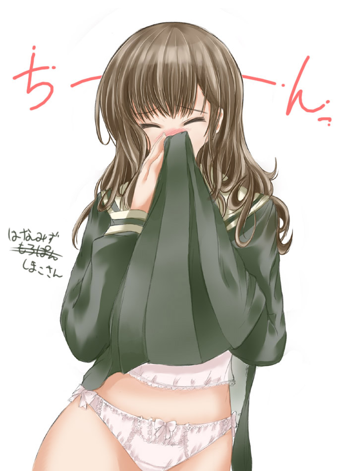 abubu, toudou shimako, maria-sama ga miteru, 00s, 1girl, camisole, clothes lift, female focus, lace, panties, skirt, skirt lift, solo, underwear