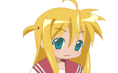 minamura haruki, arisa bunnings, lucky star, lyrical nanoha, mahou shoujo lyrical nanoha, mahou shoujo lyrical nanoha strikers, motteke! serafuku, animated, animated gif, lowres, parody, school uniform, serafuku, solo, thighhighs, transparent background, zettai ryouiki