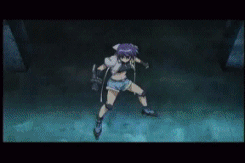 revolver knuckle, subaru nakajima, lyrical nanoha, mahou shoujo lyrical nanoha, mahou shoujo lyrical nanoha strikers, animated, animated gif, anime screenshot, lowres, 00s, solo