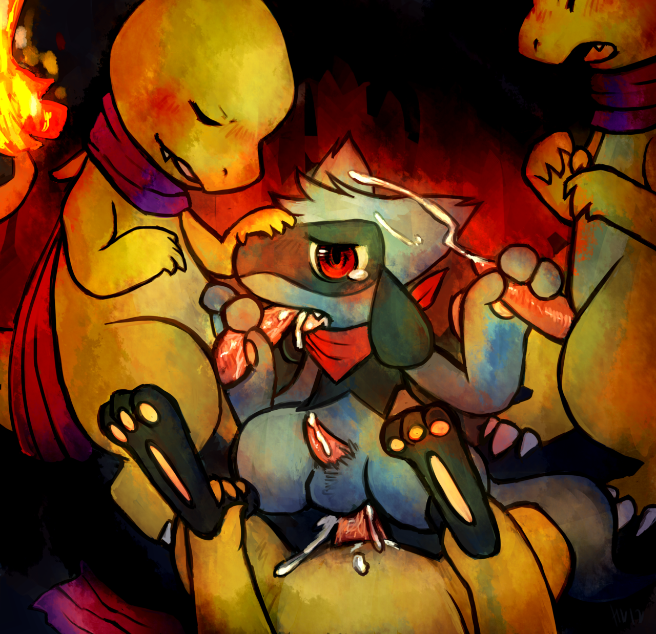 Rule34 – If it exists, there is porn of it / haychel, charmander, riolu / 53931