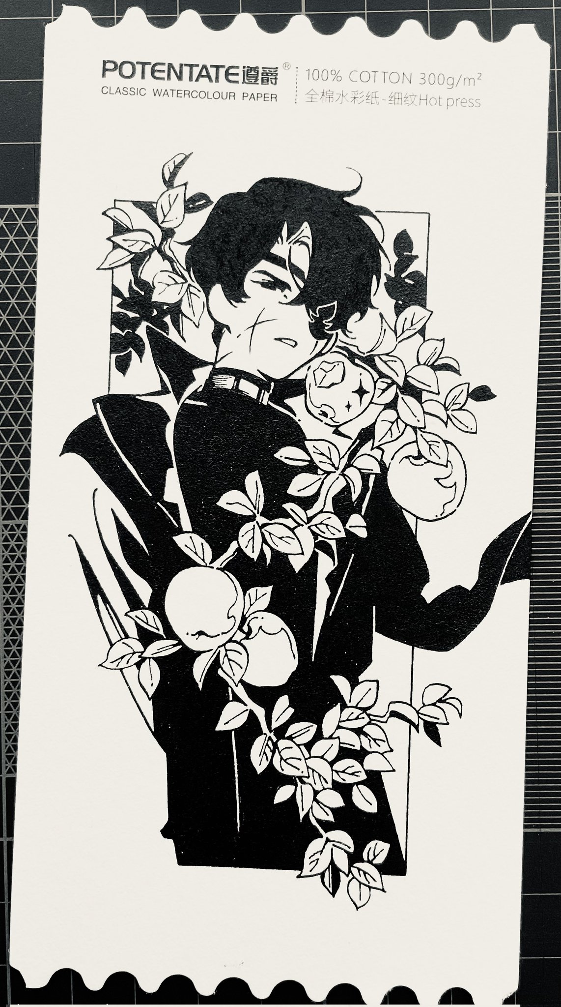 secretive plotter, omniscient reader's viewpoint, highres, photo (medium), 1boy, apple, benkdjjituibot, bitten apple, black coat, black hair, branch, clenched teeth, coat, cross scar, crossed bangs, curtained hair, eyepatch, food, food bite, fruit, hair between eyes, leaf, looking at viewer, male focus, narrowed eyes, official alternate costume, open clothes, open coat, popped collar, scar, scar on face, scar on neck, short hair, solo, sparkle, teeth, wind, wind lift