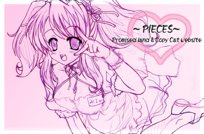 tachibana akari, asahina mikuru, suzumiya haruhi no yuuutsu, 00s, 1girl, female focus, heart, monochrome, official alternate hairstyle, open mouth, signature, solo, twintails, waitress