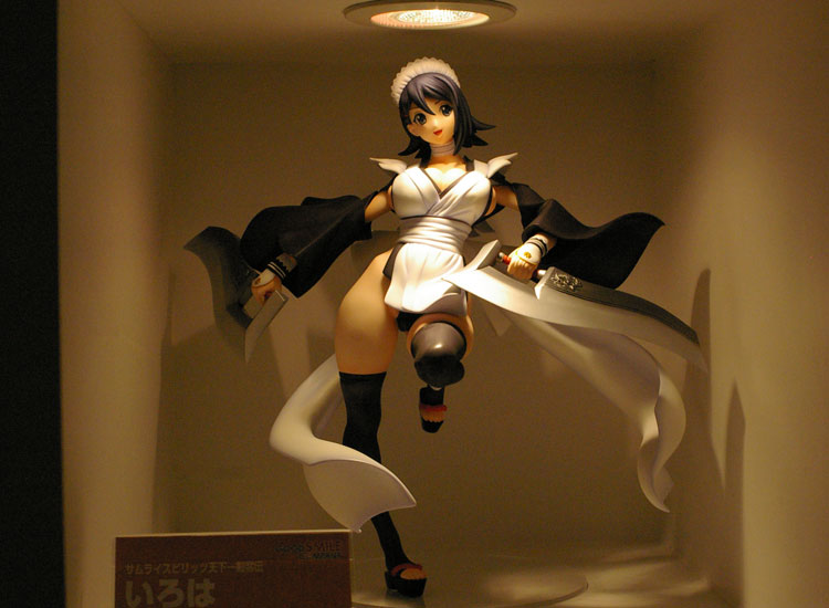 iroha (samurai spirits), samurai spirits, photo (medium), 1girl, female focus, figure, figure (medium), solo, thighhighs