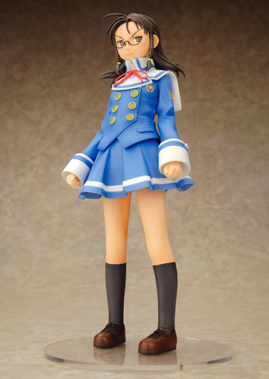 ogiue chika, genshiken, photo (medium), 00s, figure, figure (medium), glasses, school uniform, serafuku, solo