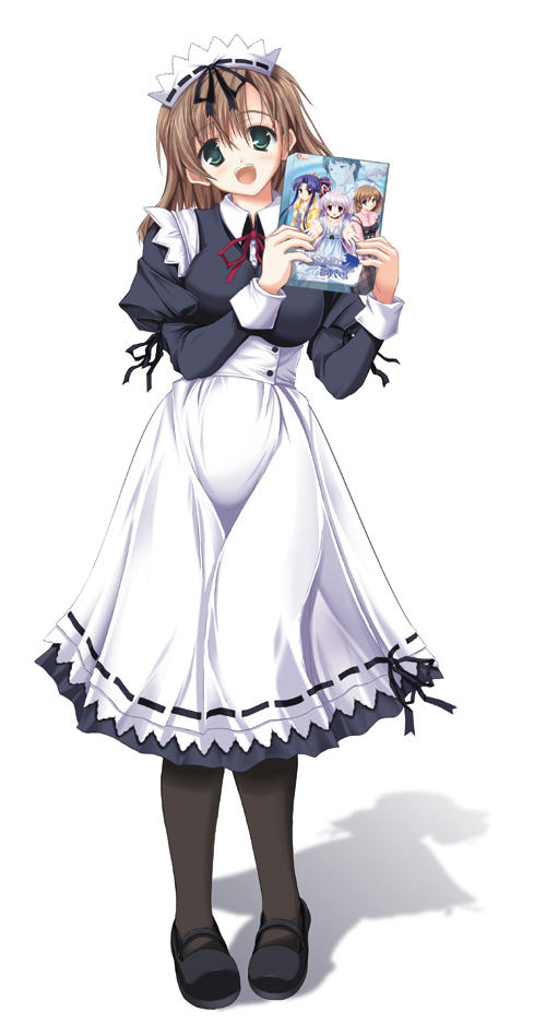 bahamucho, tagme, 1girl, female focus, maid, pantyhose, solo