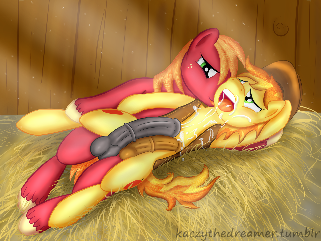 Rule34 – If it exists, there is porn of it / kaczy, big macintosh (mlp), braeburn / 55461
