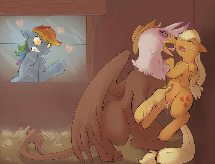 Rule34 – If it exists, there is porn of it / artist request, ponyparty, applejack (mlp), gilda (mlp), rainbow dash (mlp) / 56278