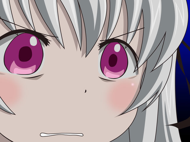 suigintou, rozen maiden, silver hair, gununu (meme), meme, parody, pink eyes, solo