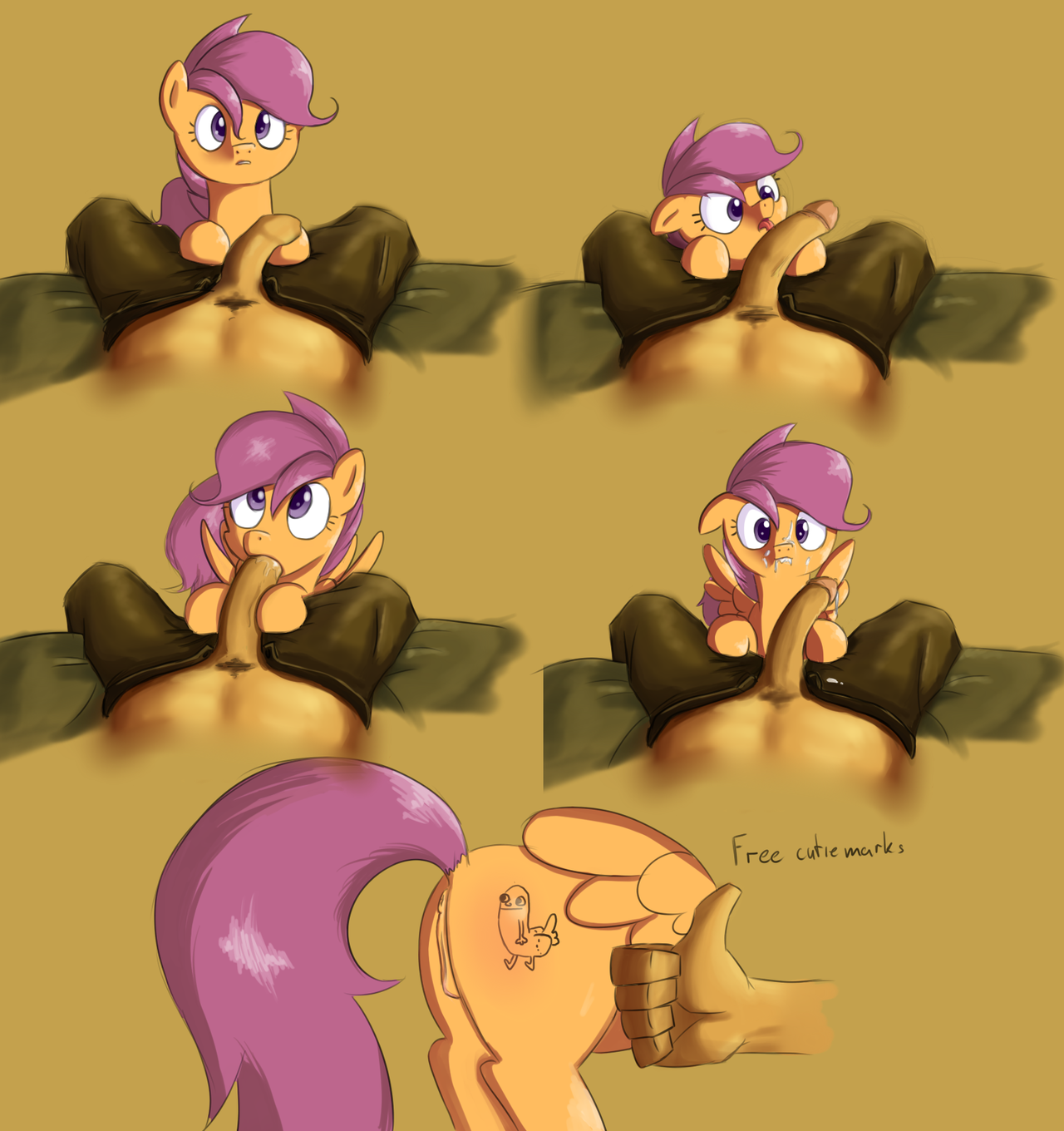 Rule34 – If it exists, there is porn of it / dick butt, scootaloo (mlp) / 58344