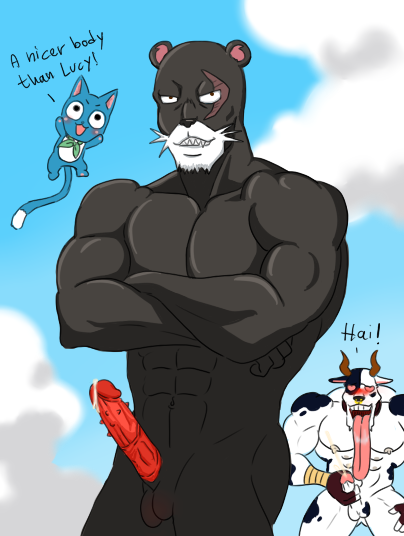 Rule34 – If it exists, there is porn of it / happy (fairy tail), pantherlily, taurus (fairy tail) / 59754