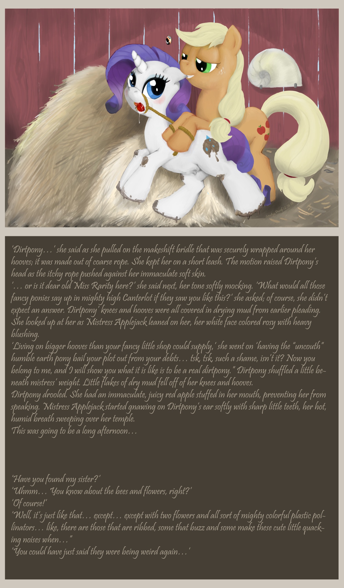 Rule34 – If it exists, there is porn of it / smudge proof, apple bloom (mlp), applejack (mlp), rarity (mlp), sweetie belle (mlp) / 60139