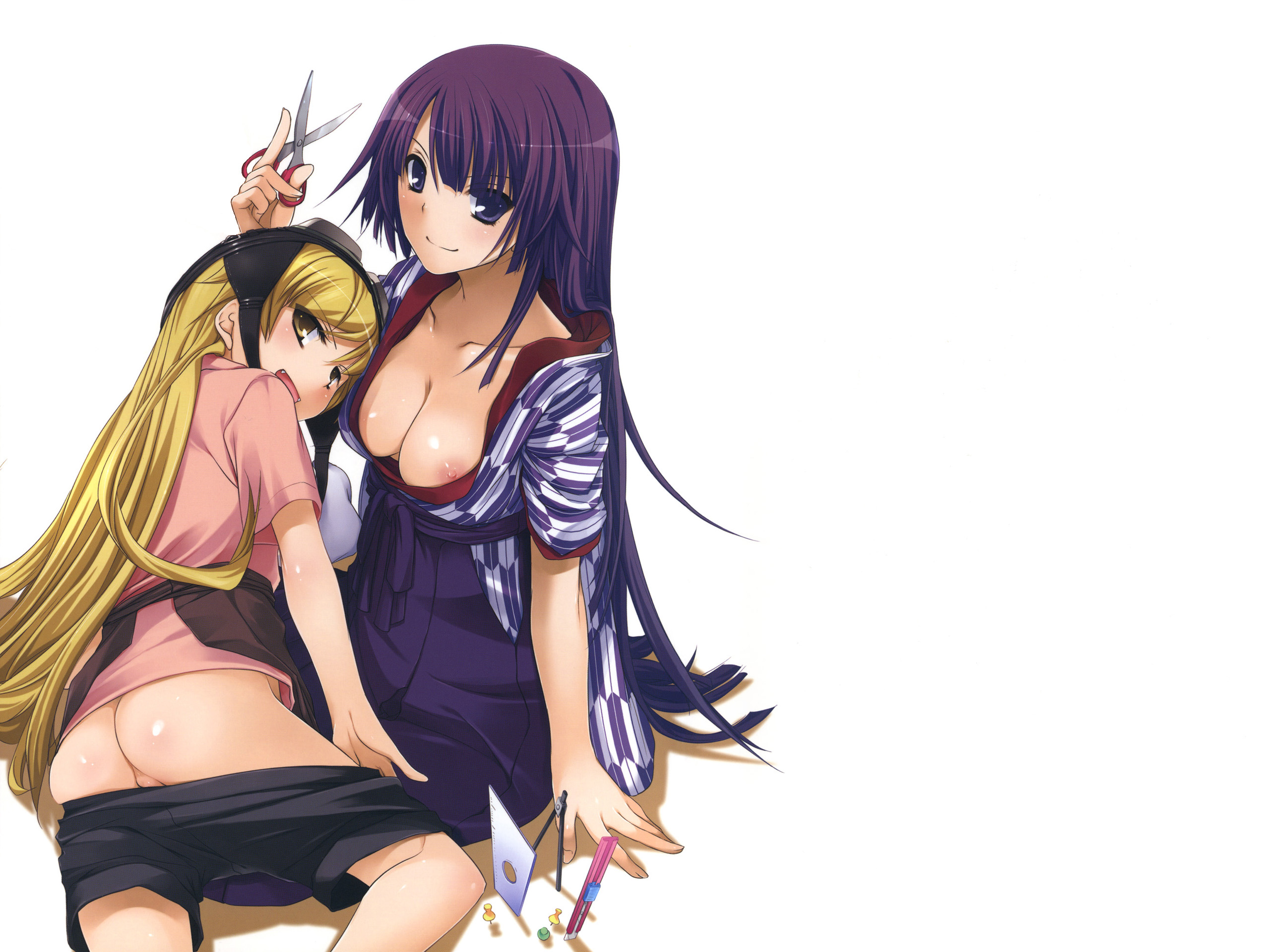 Rule34 – If it exists, there is porn of it / oshino shinobu, senjougahara hitagi / 64001