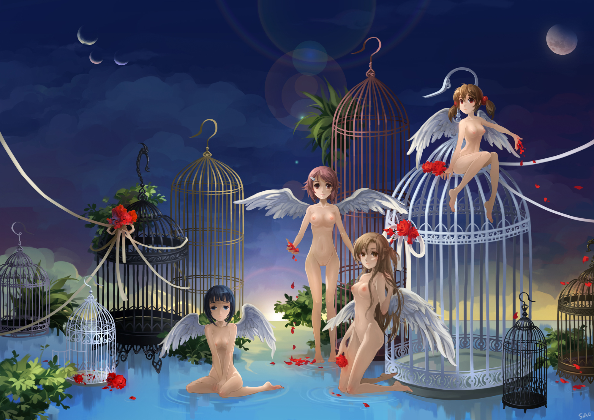 Rule34 – If it exists, there is porn of it / huazha01, asuna (sao), ayano keiko, lisbeth, sachi (sao), shinozaki rika, silica, yuuki asuna / 64654