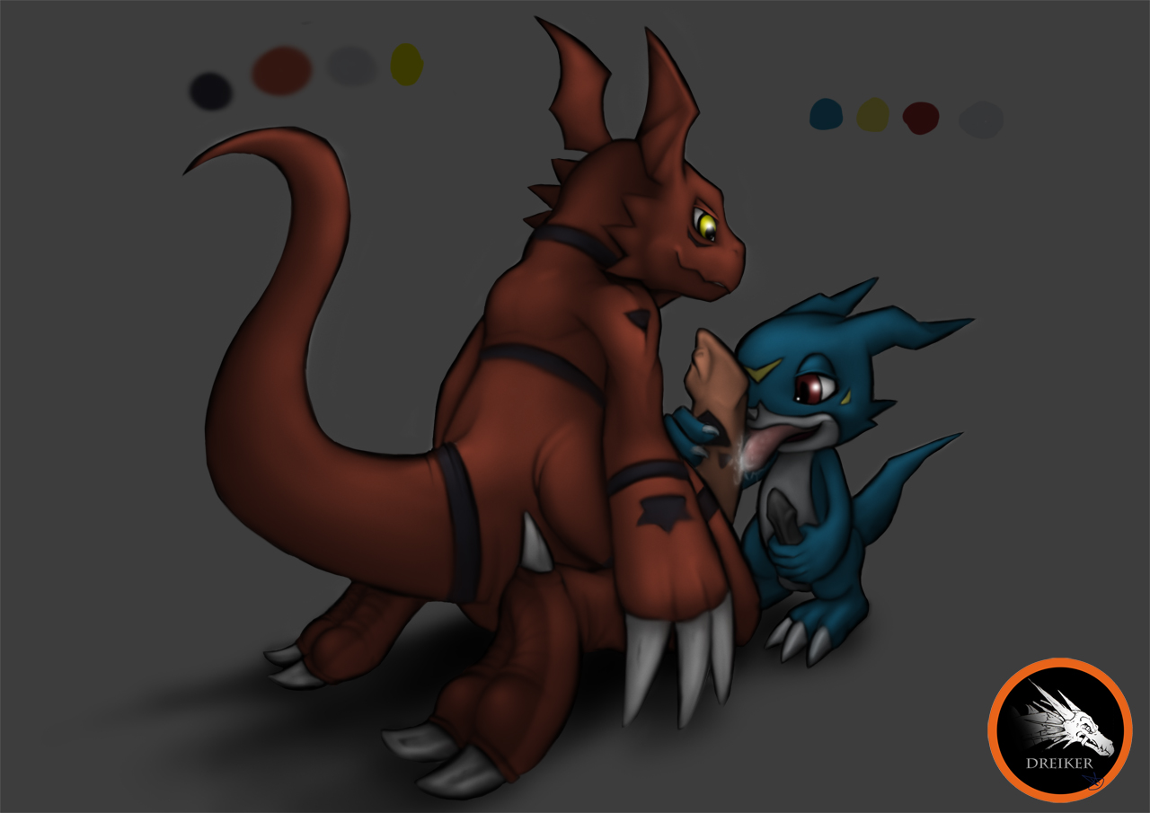 Rule34 – If it exists, there is porn of it / dreiker, guilmon, veemon / 64898