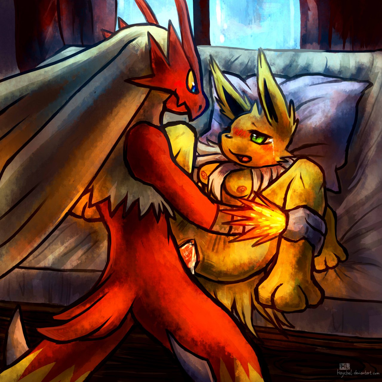 Rule34 – If it exists, there is porn of it / haychel, blaziken, jolteon / 65047