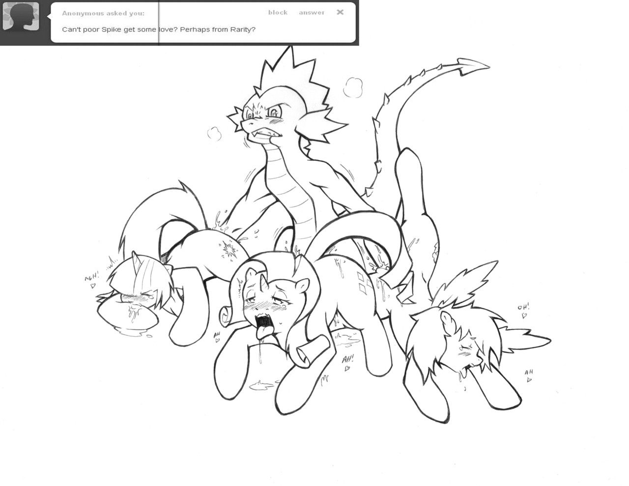 Rule34 – If it exists, there is porn of it / cold-blooded-twilight, rainbow dash (mlp), rarity (mlp), spike (mlp), twilight sparkle (mlp) / 65183