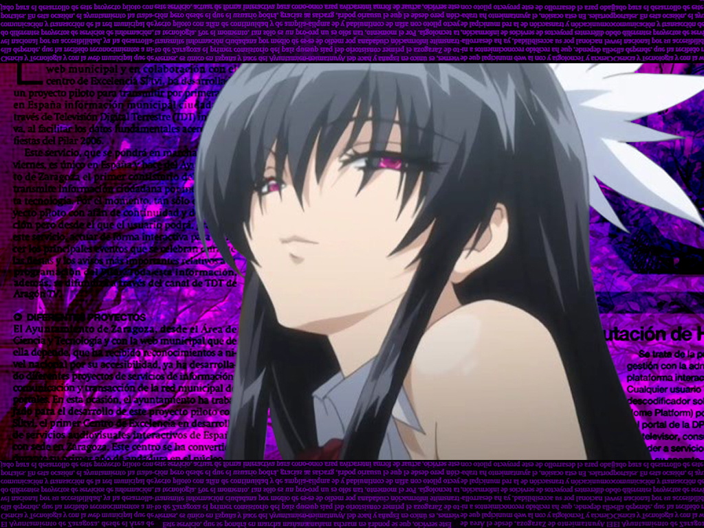 seshiru von gielen, uchuu kaizoku sara, anime screenshot, 00s, 1girl, bare shoulders, black hair, close-up, female focus, hair ornament, letterboxed, lolita fashion, long hair, looking at viewer, naughty face, pink eyes, profile, sleeveless, smile, solo, tree