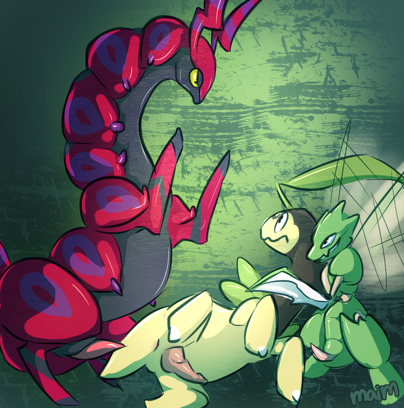 Rule34 – If it exists, there is porn of it / maim, bayleef, nicobay, scolipede, scyther / 66786