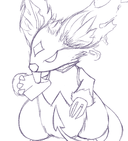 gluttonous rat (grimms notes), grimms notes, bad id, bad twitter id, unfinished, autumn koyo, cheese, food, holding, holding food, monster, monster focus, solo
