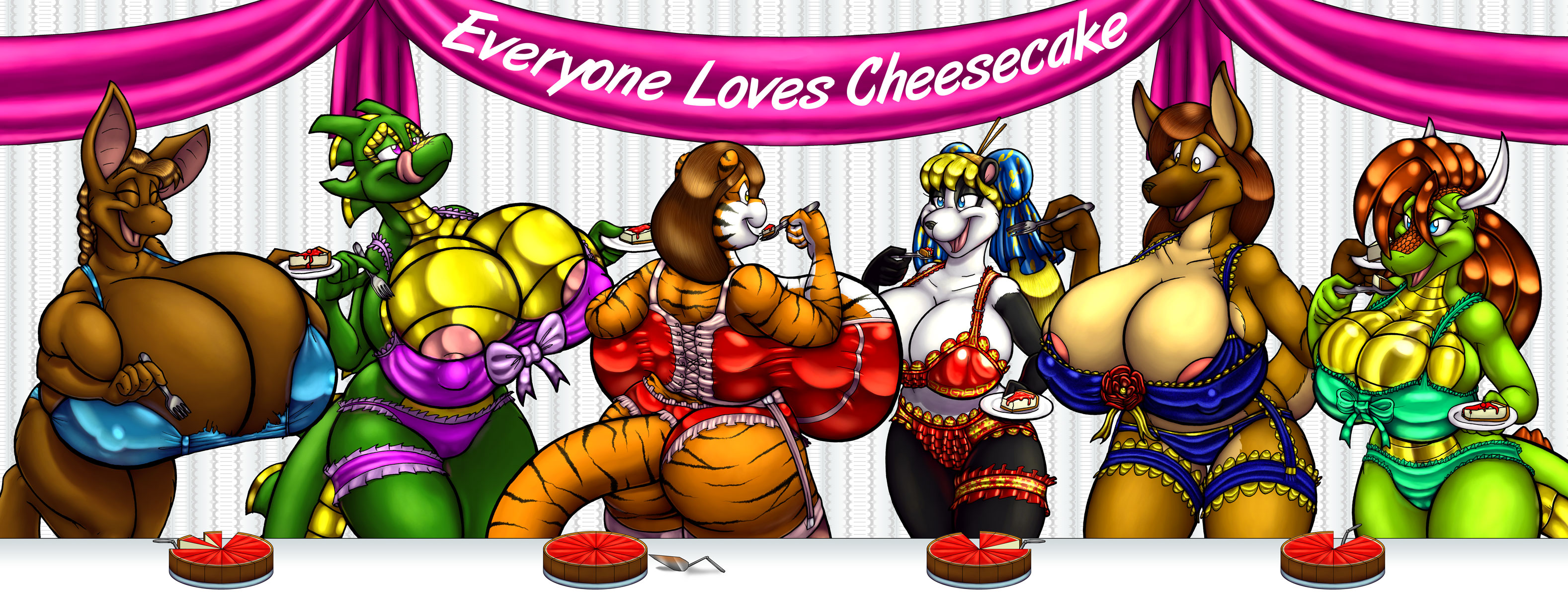 Rule34 – If it exists, there is porn of it / badgerben, angela (badgerben), anna (anjuneko), beverly (badgerben), original character, roxanne (yiffer) / 67143