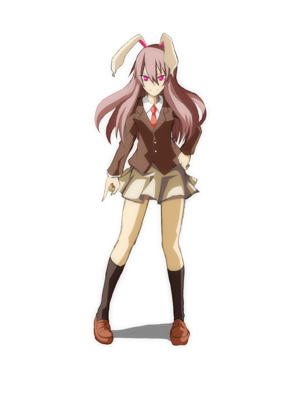 hotaru (akappera), nasu (pixiv), reisen udongein inaba, touhou, bad id, bad pixiv id, 1girl, animal ears, female focus, long hair, purple hair, rabbit ears, skirt, solo