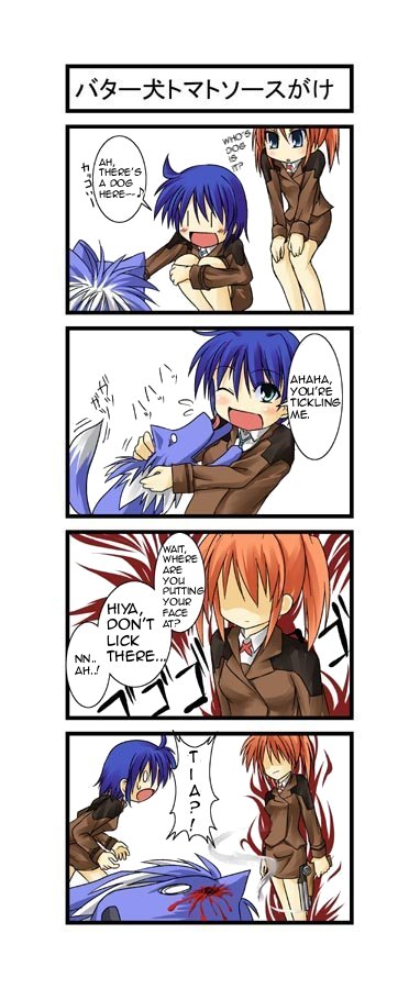 subaru nakajima, teana lanster, lyrical nanoha, mahou shoujo lyrical nanoha, mahou shoujo lyrical nanoha strikers, translated, 00s, 4koma, comic