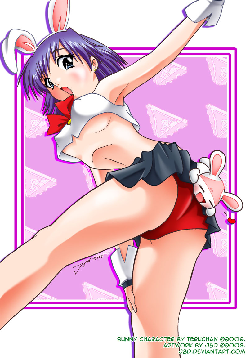 teruchan, teru-usagi, animal ears, panties, rabbit ears, solo, underwear, upskirt