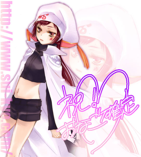 uni (reborn), katekyo hitman reborn!, 00s, cape, hat, millefiore family, shorts, solo