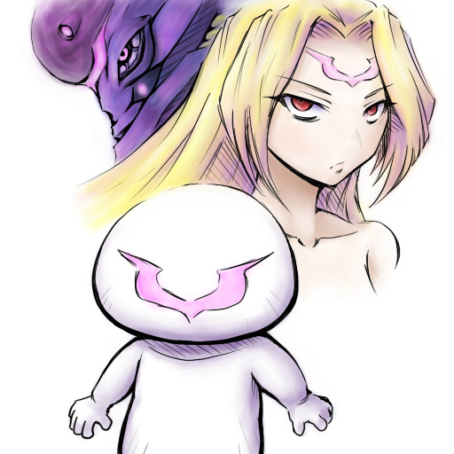 taroo, terumin (yuganda sebone), c.c., mark nemo, nemo (nightmare of nunnally), nunnally vi britannia, code geass, nightmare of nunnally, 00s, 1girl, blonde hair, bodysuit, brown eyes, expressionless, female focus, geass, helmet, knightmare, knightmare frame, looking at viewer, simple background, solo, upper body, white background