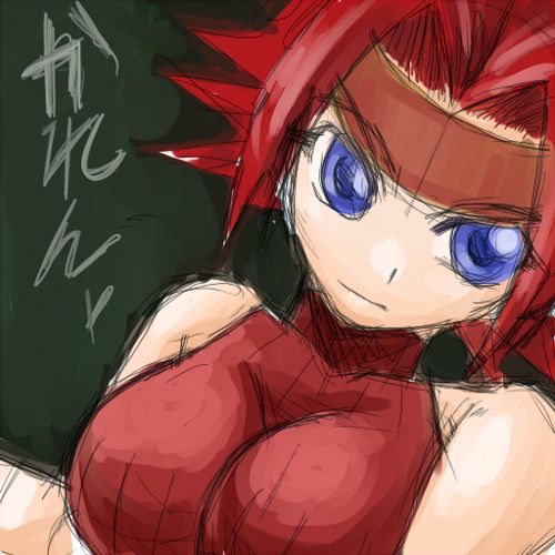 sera kei, kouzuki kallen, code geass, lowres, 00s, bare shoulders, sketch, sleeveless, sleeveless turtleneck, solo, turtleneck
