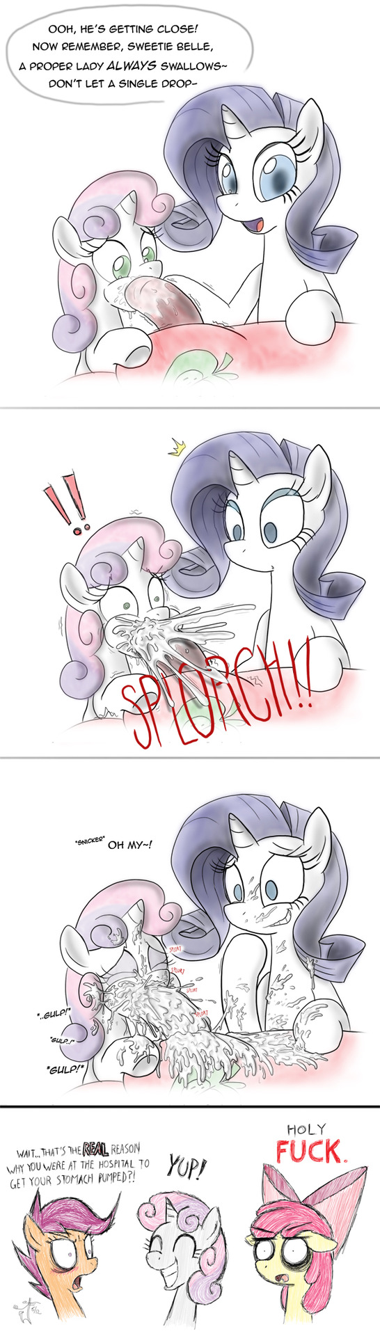 Rule34 – If it exists, there is porn of it / apple bloom (mlp), big macintosh (mlp), rarity (mlp), scootaloo (mlp) / 68421