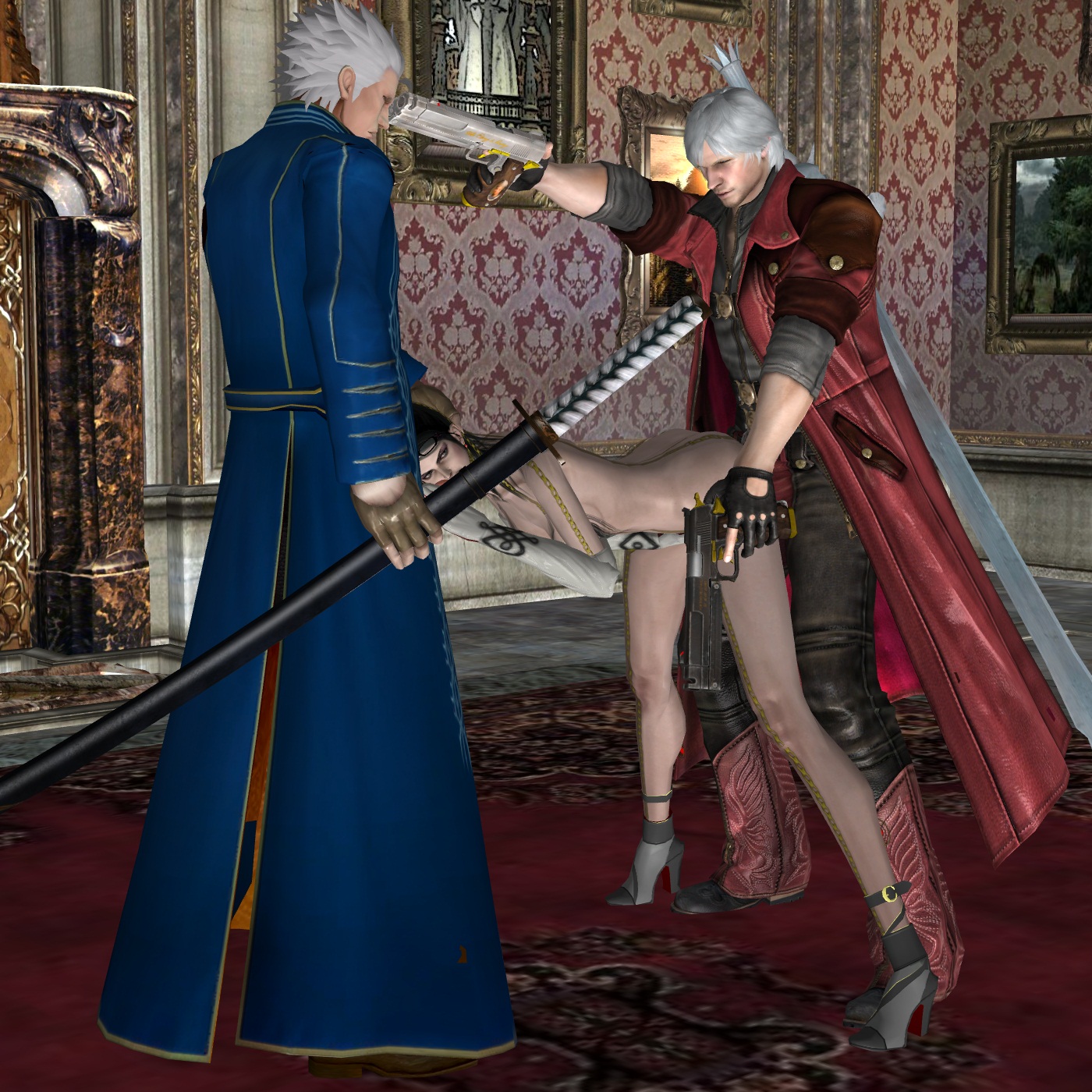 Rule34 – If it exists, there is porn of it / bayonetta (character), dante, vergil / 68901