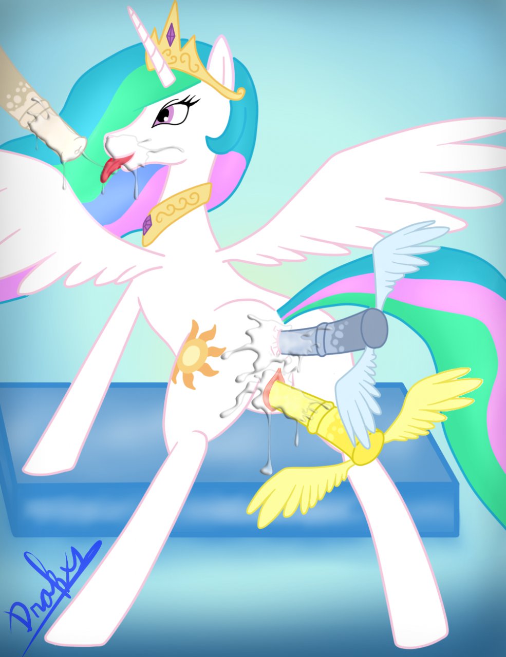Rule34 – If it exists, there is porn of it / drakxs, princess celestia / 69861