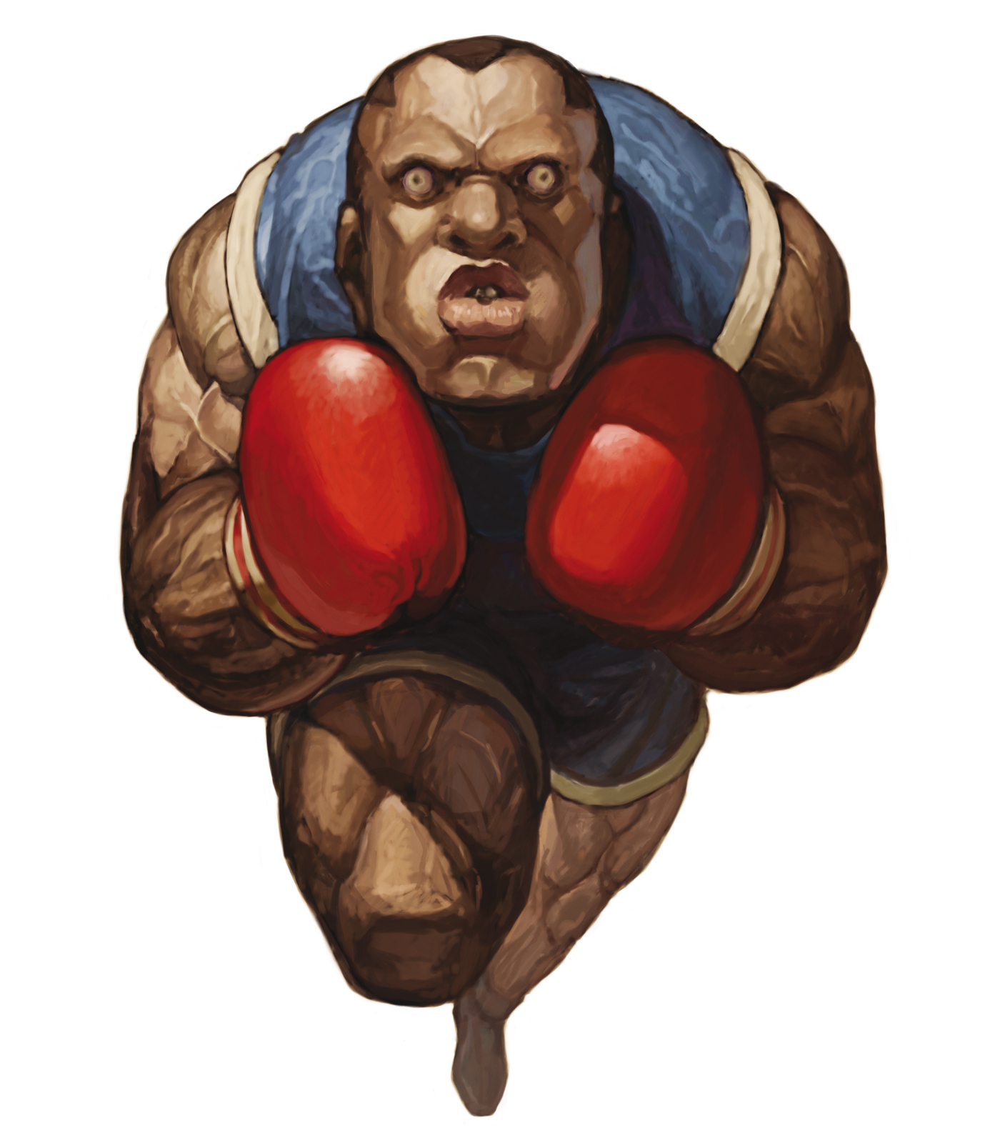 nona, balrog (street fighter), capcom, capcom vs. snk, street fighter, svc chaos, highres, official art, 1boy, boxing gloves, dark-skinned male, dark skin, lips, looking at viewer, male focus, muscular, muscular male, short hair, shorts, solo