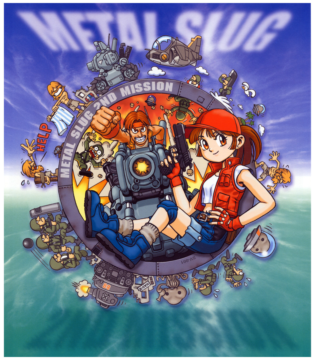gimlet (metal slug), mars people, prisoner of war (metal slug), red eye (metal slug), metal slug, snk, vehicle, artist request, highres, photoshop (medium), 1girl, 6+boys, alien, caterpillar tracks, gun, handgun, military, military vehicle, motor vehicle, multiple boys, pistol, slug flyer, sv001 (metal slug), sv001 (metalslug), svtf07v, tank, weapon